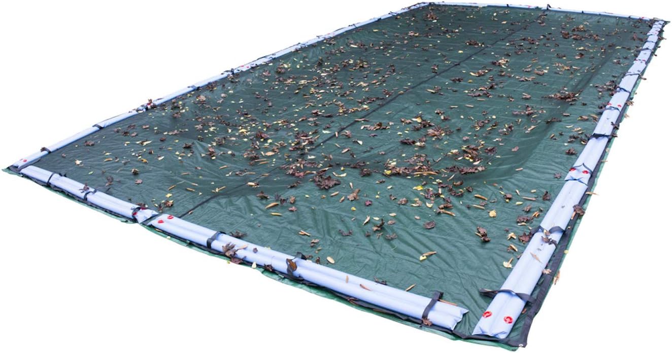 Pool Mate 16 x 24 ft Classic Leaf Net Winter Pool Cover for Inground Pools, 4 ft Overlap (20 x 28 ft Cover Size), Standard Net, 4-Year Warranty, Style: 441624R-PM