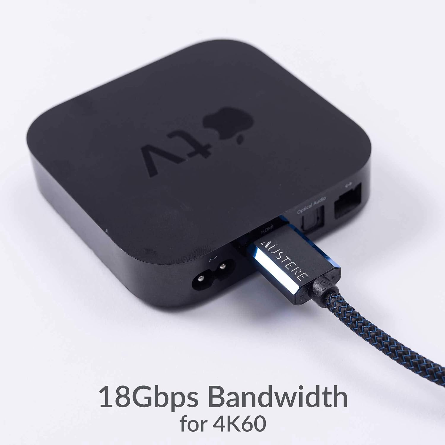 Samsung QN50Q8FAAFXZA 50 Inch Class QLED Q8F 4K Vision AI Smart TV with an Austere 5S-4KHD2-2.5M V-Series 2.5m Premium 4K HDR HDMI Braided Cable (2025)