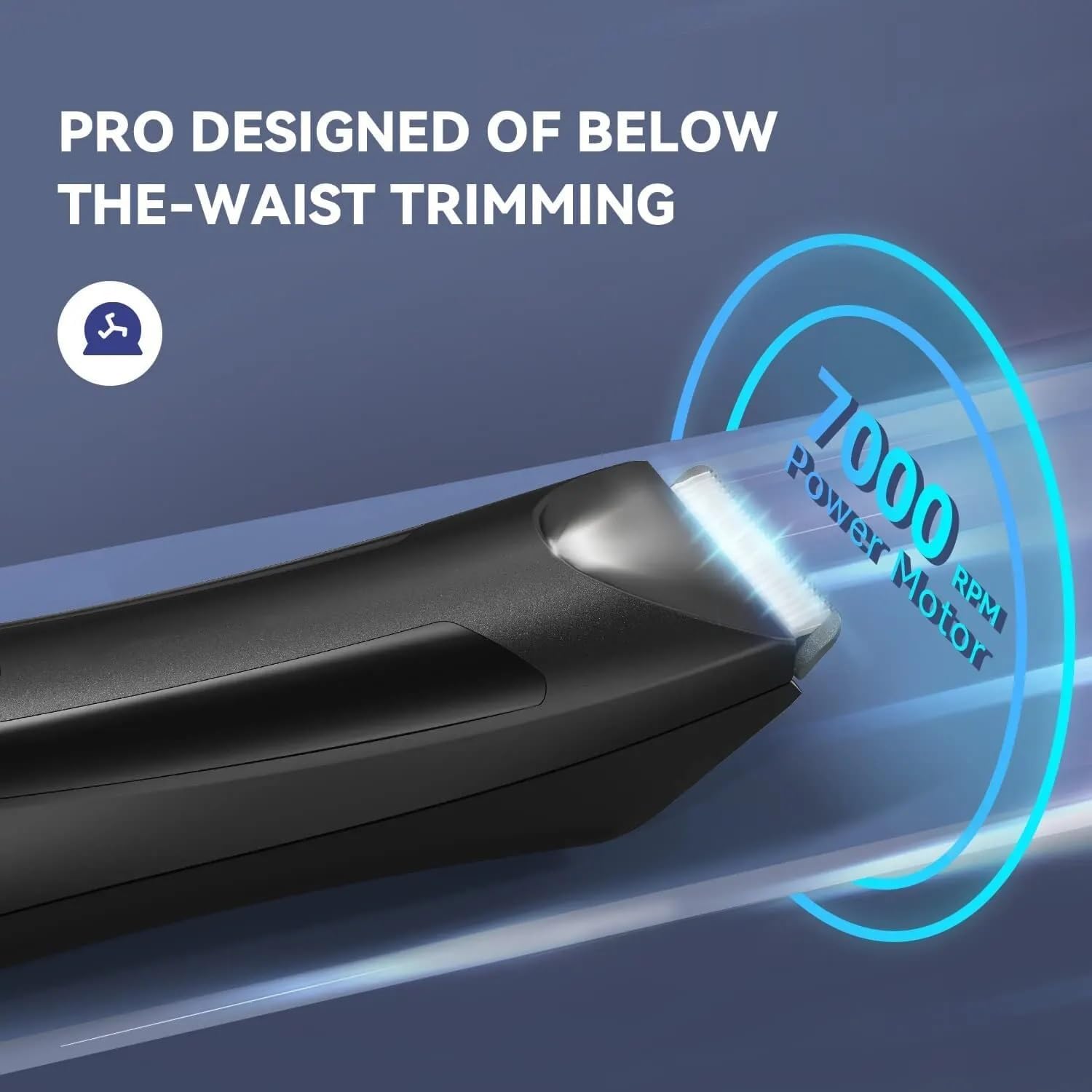 Hair Clippers for Men, Electric Body Trimmer Shaver Waterproof Groin for Ball USB Recharge Dock Grooming Kit