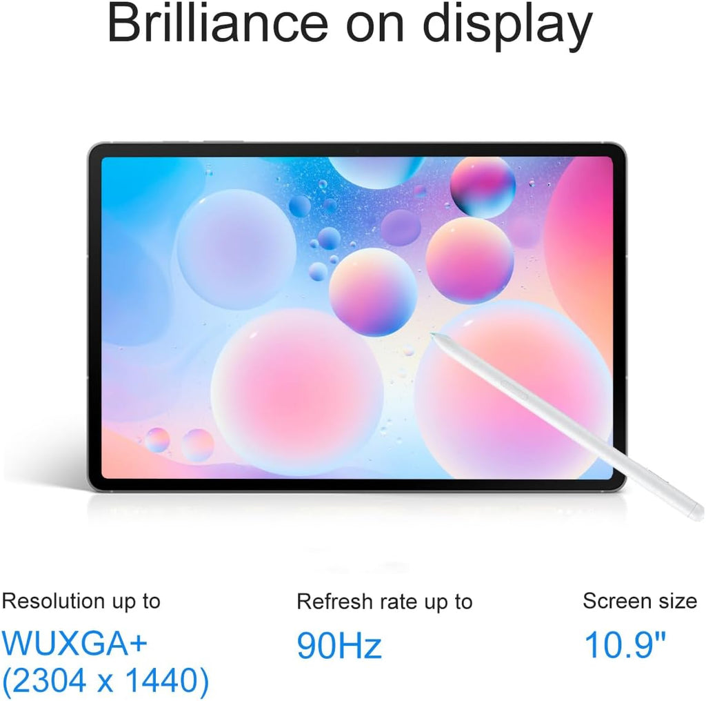 Samsung Galaxy Tab S10 FE Android Tablet (10.9' 2K+ Touchscreen, 8-Core, 8GB RAM, 256GB Storage (128GB+128GB SD Card)), S Pen, Long Battery Life, Dual Cameras, Lightweight, SM-X520, NA Version, Gray