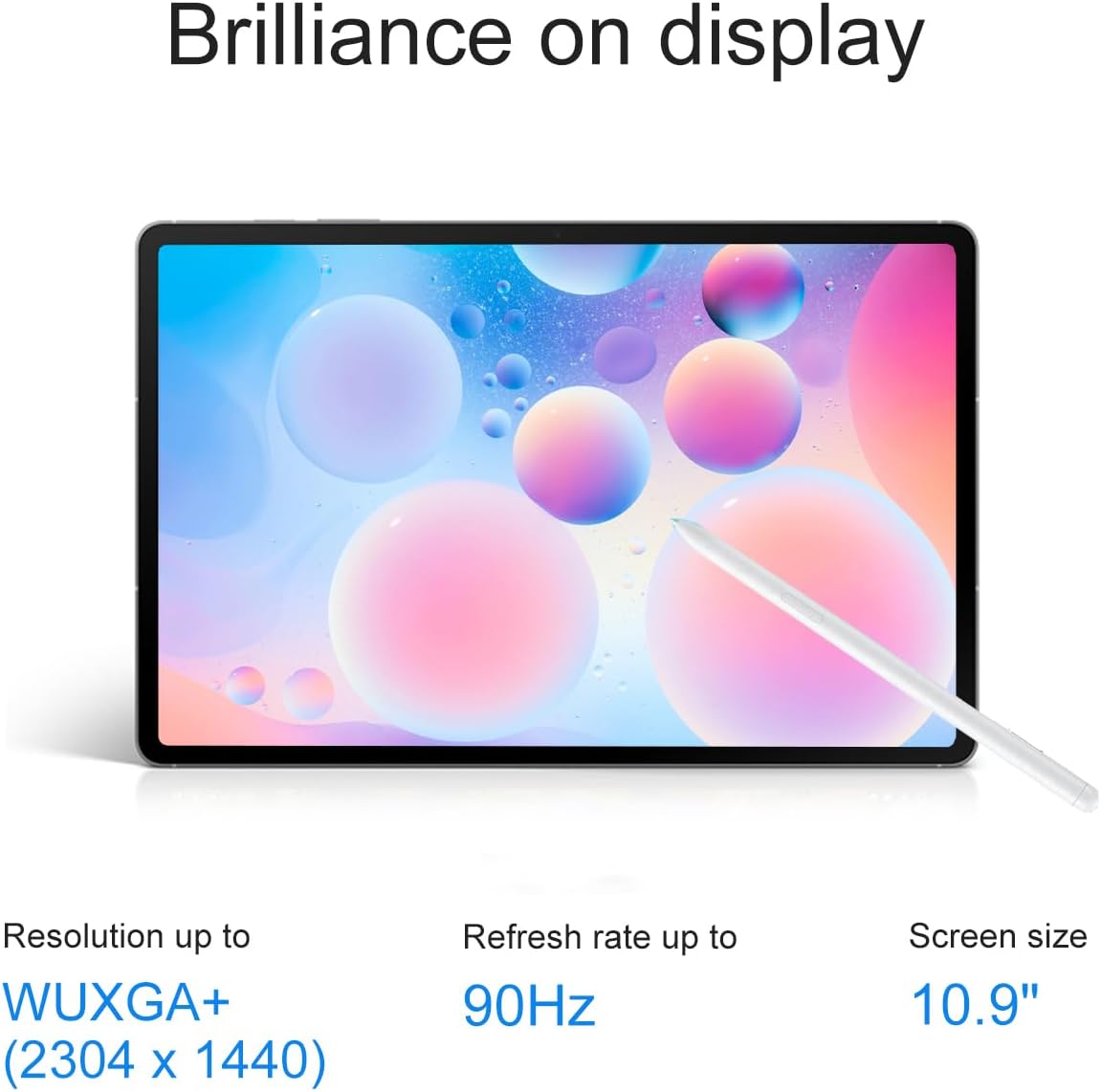 Samsung Galaxy Tab S10 FE AI Android Tablet (10.9' 2K+ 90Hz Touchscreen, 8-Core, 8GB RAM, 256GB Storage (128GB+128GB SD Card)), S Pen, Long Battery Life, Dual Cameras, Ultra Light, SM-X520, NA Version