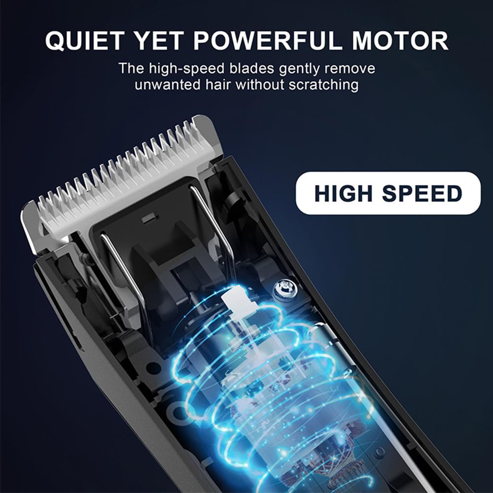 Mens Hair Clippers, Hair Trimmer For Men Professional Beard Hair Cutting Machine Electric Shaver For Body Groin Pubic Trimmer