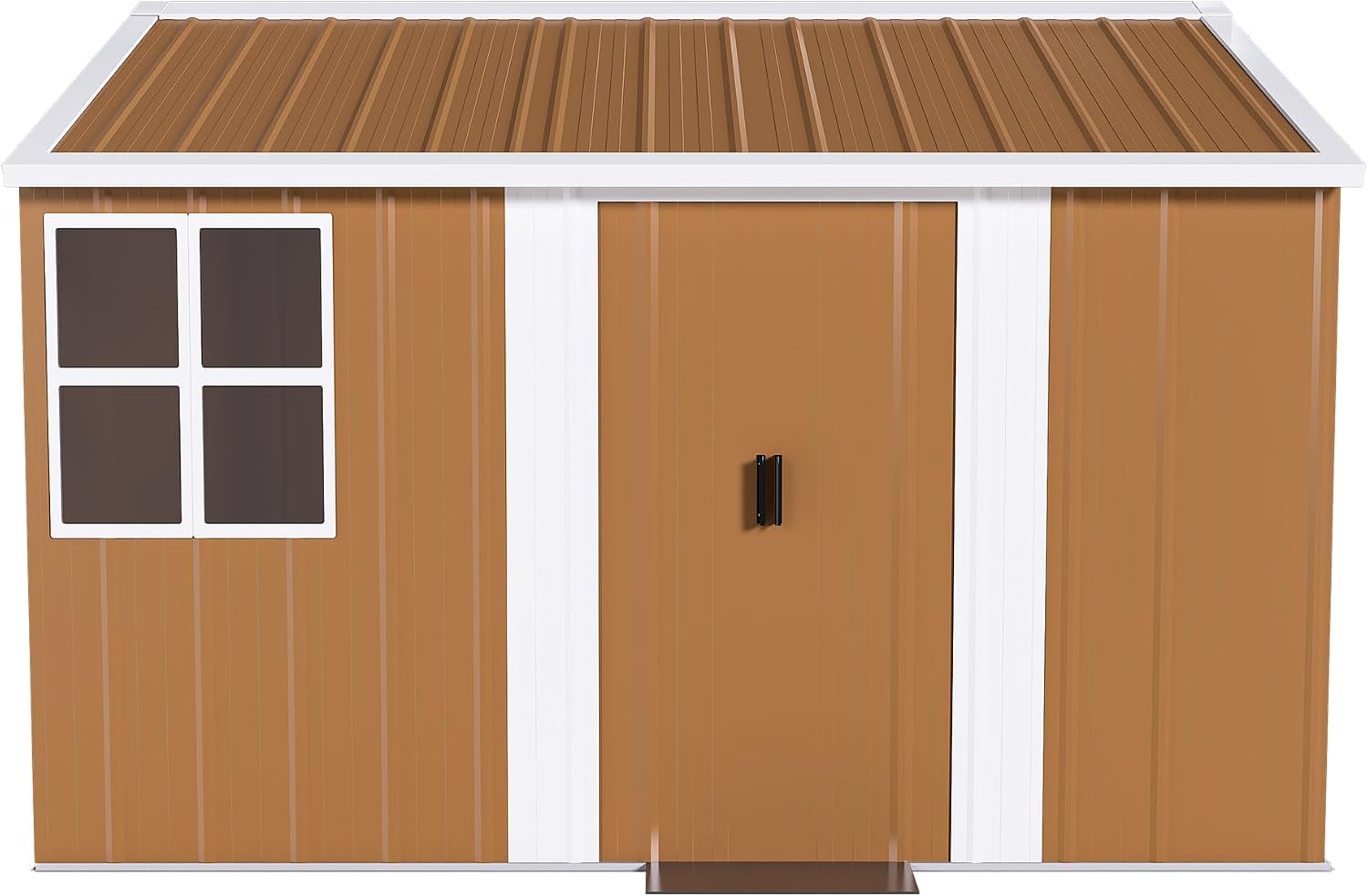 Leavader 8x10 FT Metal Storage Shed, Heavy-Duty Outdoor Matel Tool Shed with Windows, Lockable Door&Ventilation - Weatherproof Outdoor Garden Shed for Backyard, Lawn, Tool Organization