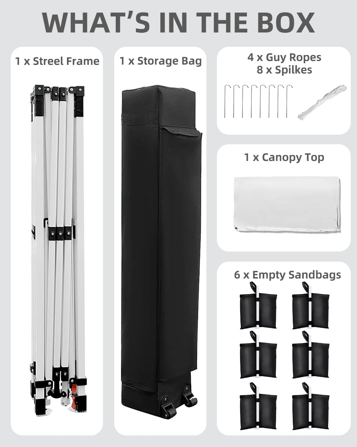 10x20 Pop Up Canopy Tent，Gazebos One-Button Instant Setup, Heavy-Duty 210D Oxford Fabric & Rust-Proof Frame - 3 Adjustable Heights, Roller Bag, 4 Sandbags - UV Protection for Beach, Party
