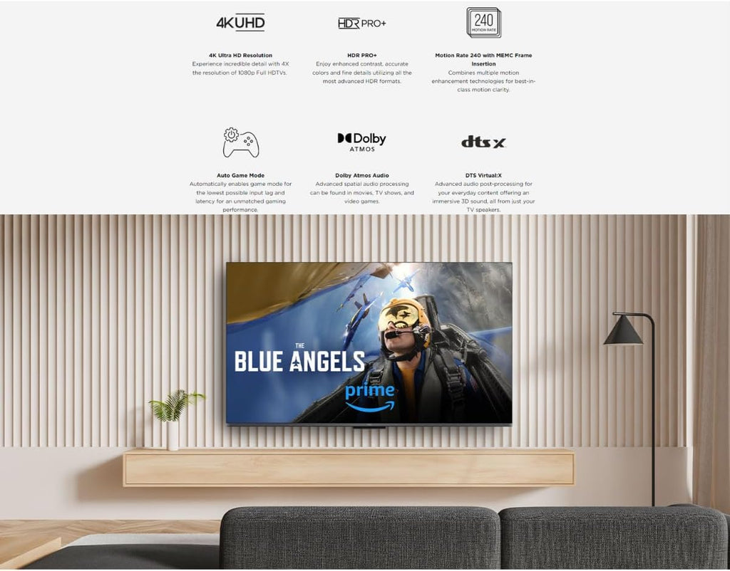 TCL 55Q671G 55' Class 4K Ultra HD HDR QLED Smart TV with Google TV (Renewed)
