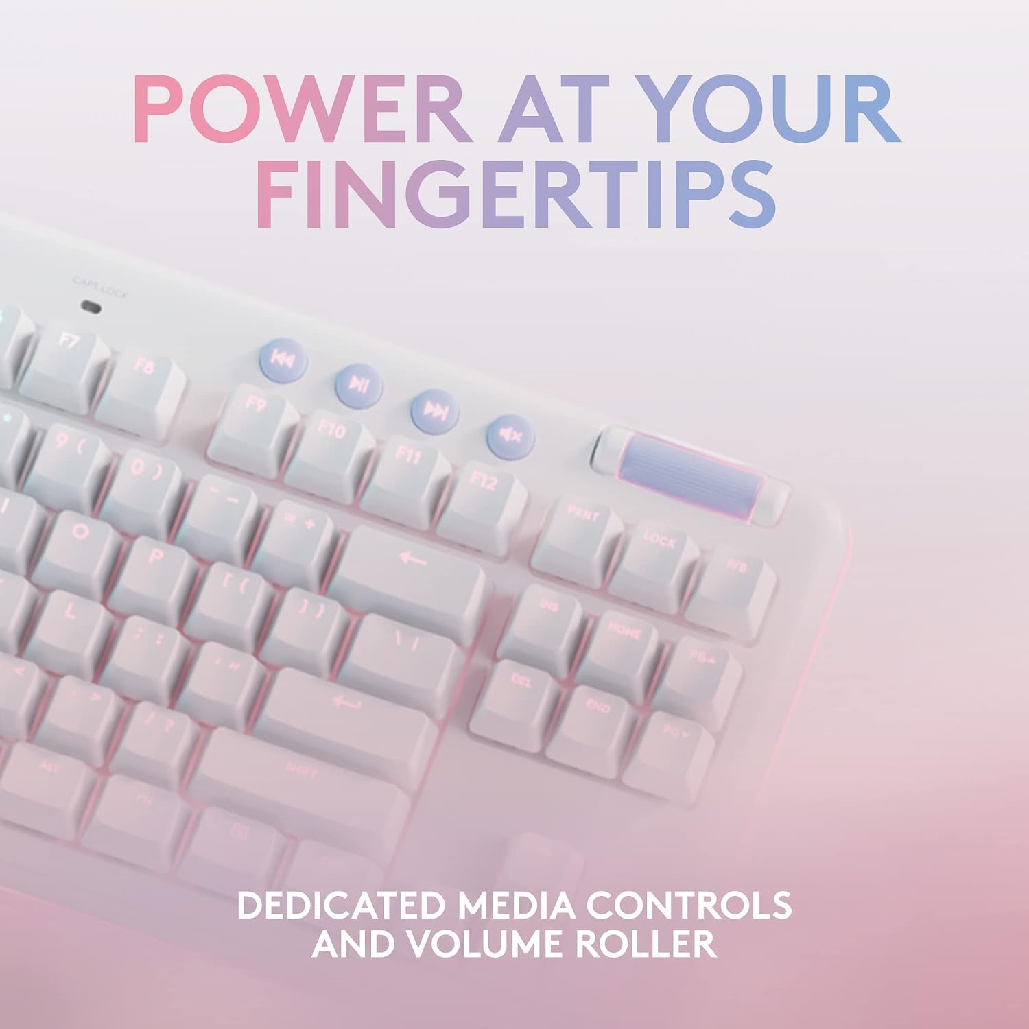 Logitech G713 Wired Mechanical Gaming Keyboard Tactile + G705 Wireless Gaming Mouse Bundle - White Mist