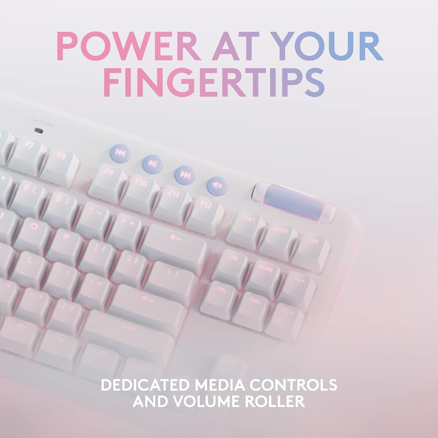 Logitech G Wireless Gaming Combo, G715 Keyboard Tactile + G705 Mouse, Customizable LIGHTSYNC RGB Lighting, Lightspeed Wireless, Bluetooth, PC/Mac/Laptop - White Mist