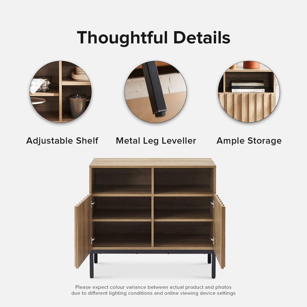 mopio Norwin 4 Piece Entertainment Center with Storage, 70' TV Stand, Industrial Modern Television Accent Cabinet, Oak Wood Media Console Table with 5-Tier Shelf Bookcase (5-Tier Cabinet Set)