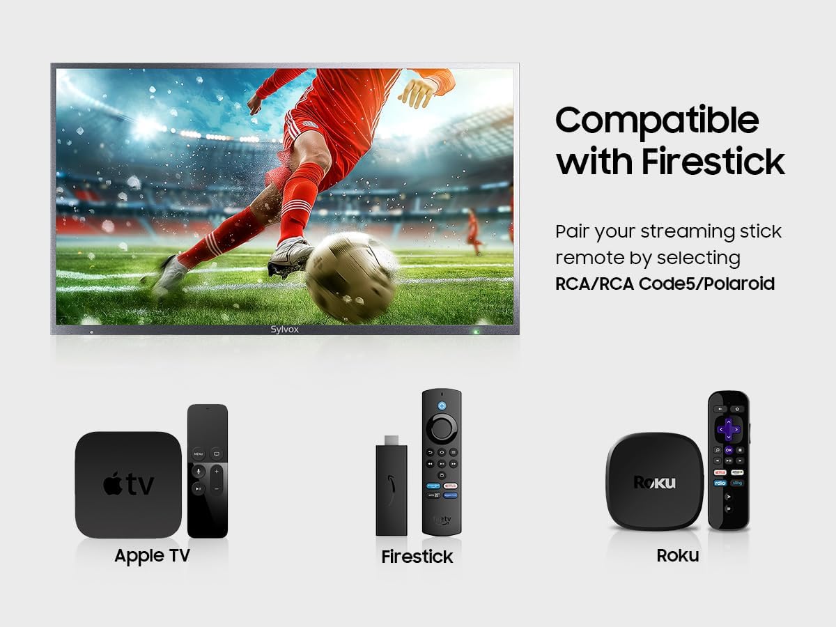 SYLVOX 43' Outdoor TV, Waterproof 4K Ultra HD HDR Smart TV with Bluetooth WiFi Function for Partial Sunshine Areas