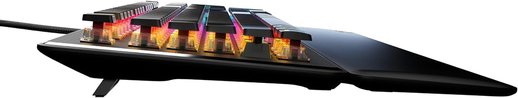Turtle Beach Vulcan II – Full-Size PC Gaming Keyboard, Titan II Mechanical Switches, Customizable RGB Illuminated Keys, Detachable Palm Rest, Media Controls, Aluminum Top Plate, Numpad – Black
