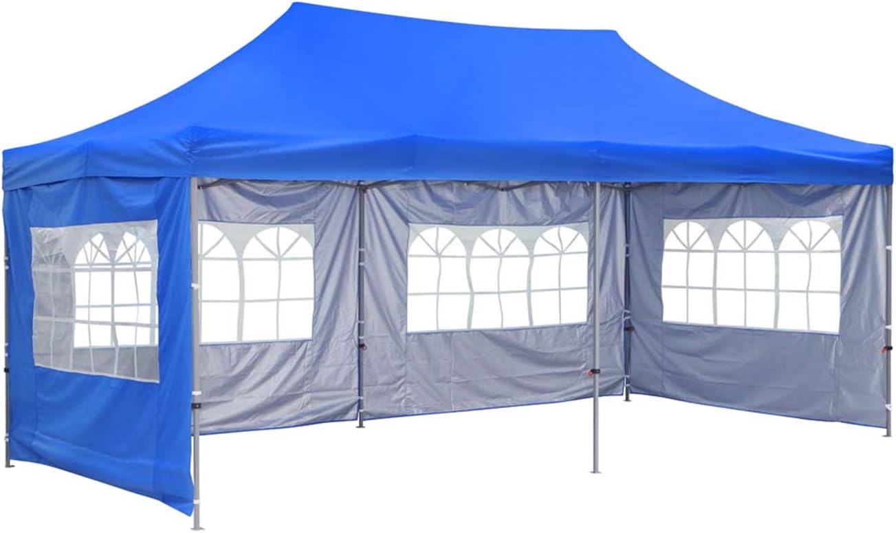 GDY 10x20 Ft Outdoor Pop Up Canopy Tent, Commercial Portable Instant Folding Gazebos Waterproof Canopies with Carrying Bag