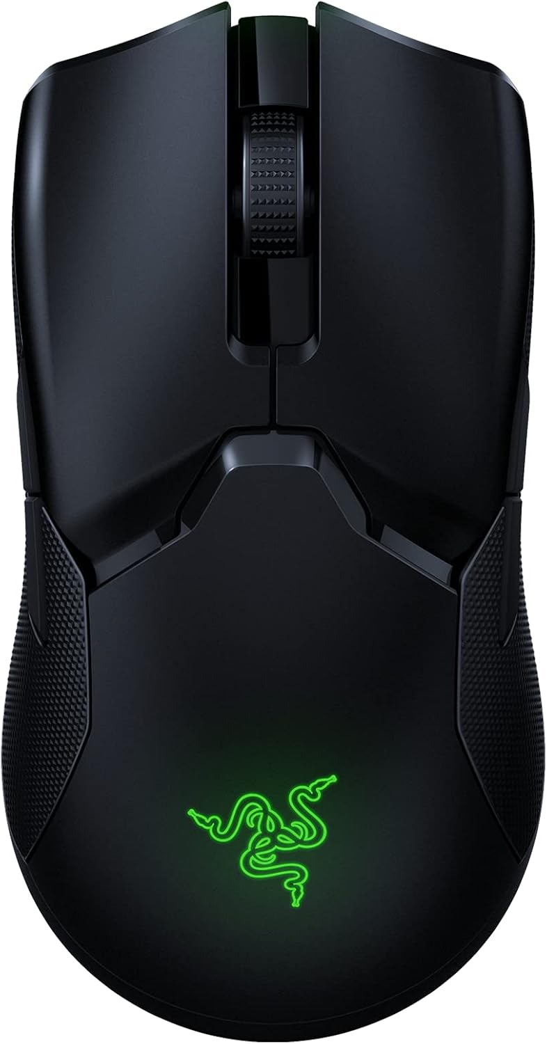 Razer Viper Ultimate Lightweight Wireless Gaming Mouse: Fastest Gaming Switches - 20K DPI Optical Sensor - Chroma Lighting - 8 Programmable Buttons - 70 Hr Battery - Classic Black