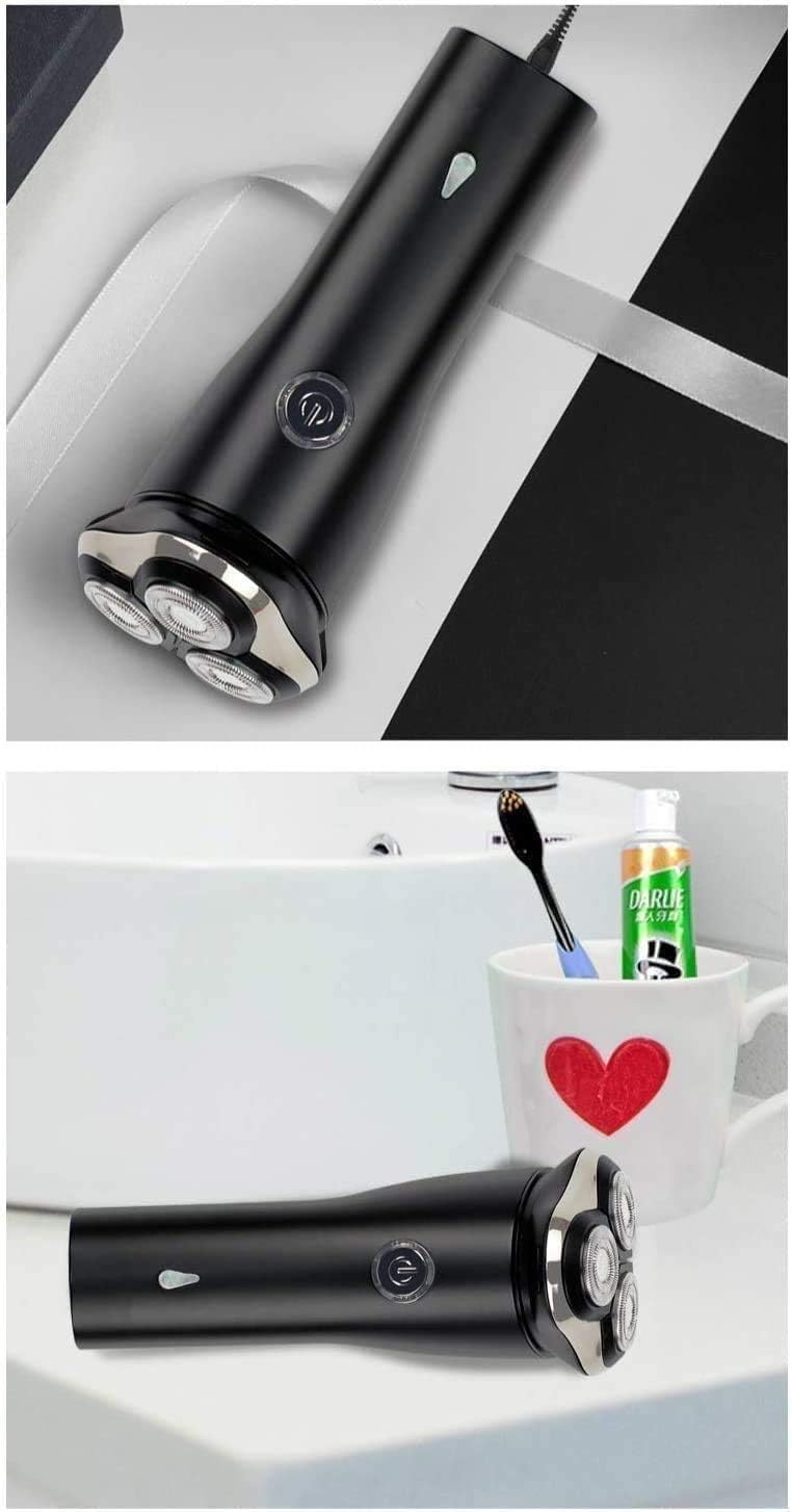 Electric Razor for Men, Rotary Electric Shaver with Pop-up Beard Trimmer, Rechargeable Cordless