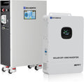 ECO-WORTHY Powermega 48V 314Ah LiFePO4 Energy Storage System with 10kW Hybrid Inverter, Active Balancing BMS, Built-in Bluetooth&WiFi, Communication Support for Home Backup, Emergency Power, Off-Grid