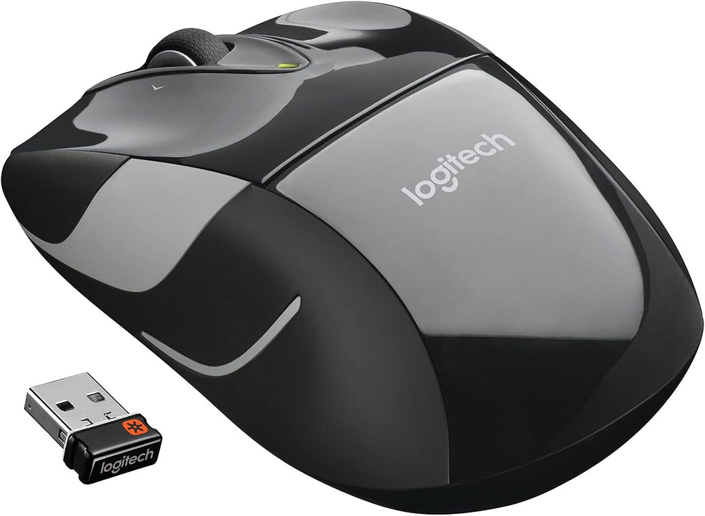 Logitech M525 Wireless Mouse, Black/Gray