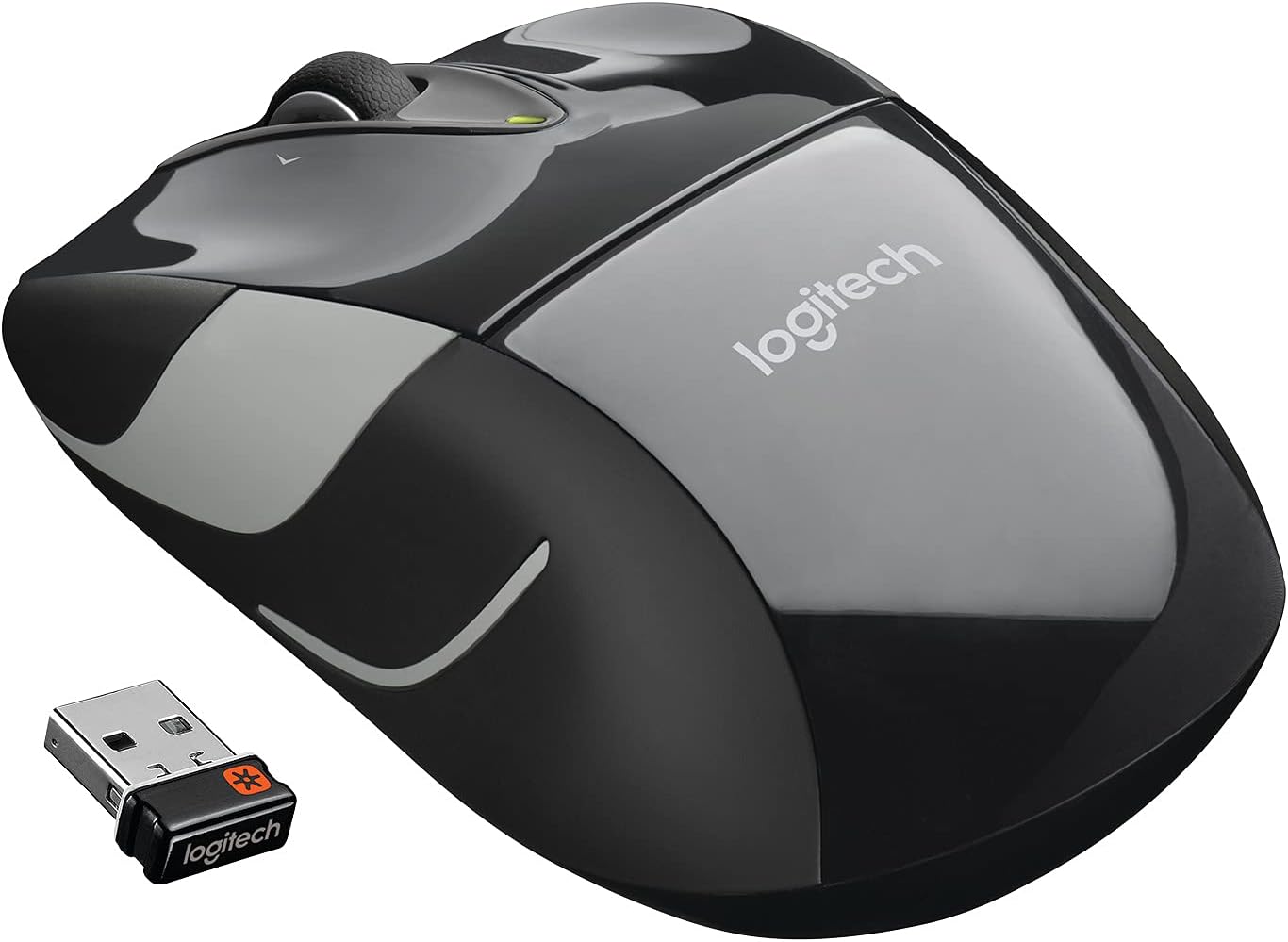 Logitech M525 Wireless Mouse, Black/Gray