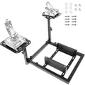 Marada Flight Racing Simulator Cockpit with Black Seat Fit for Thrustmaster A10C Hotas Warthog Adjustable Throttle,Joystick,Keyboard Not Included