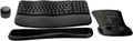 Logitech MK670 Comfort Wave Wireless Keyboard & Mouse Combo Home Office Active Lifestyle Modern Bundle with Micro Portable Wireless Bluetooth Speaker, Gel Wrist Pad & Gel Mouse Pad