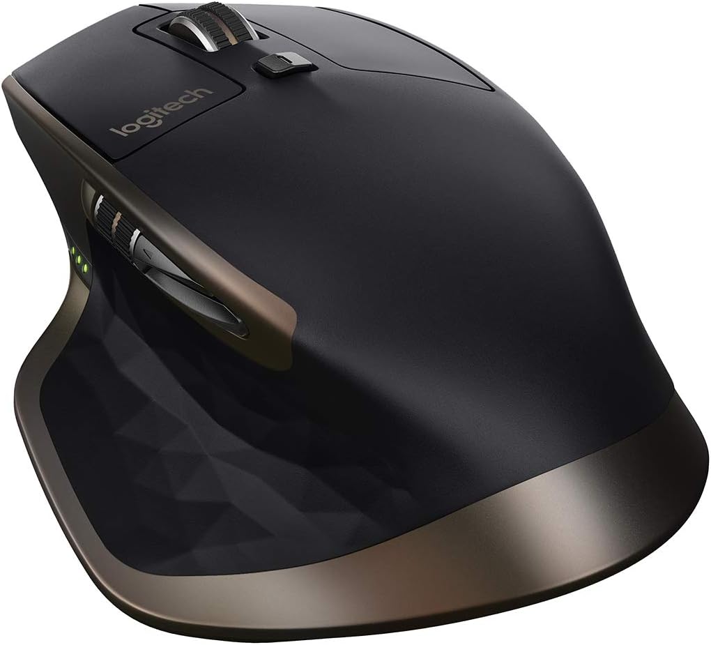 Logitech MX Master Wireless Mouse – High-Precision Sensor, Speed-Adaptive Scroll Wheel, Thumb Scroll Wheel, Easy-Switch up to 3 Devices