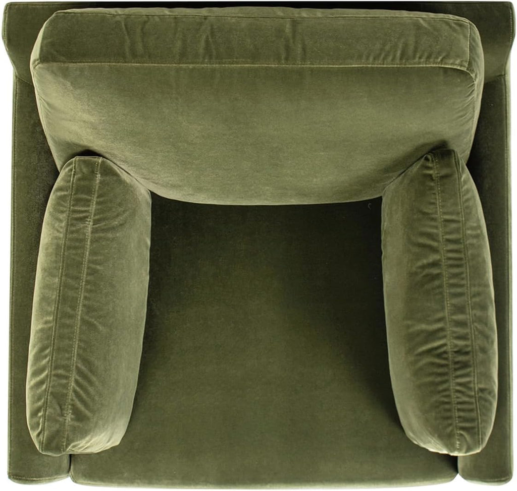 Jennifer Taylor Home Pasadena 36' Wide Modern Farmhouse Accent Arm Chair, Olive Green