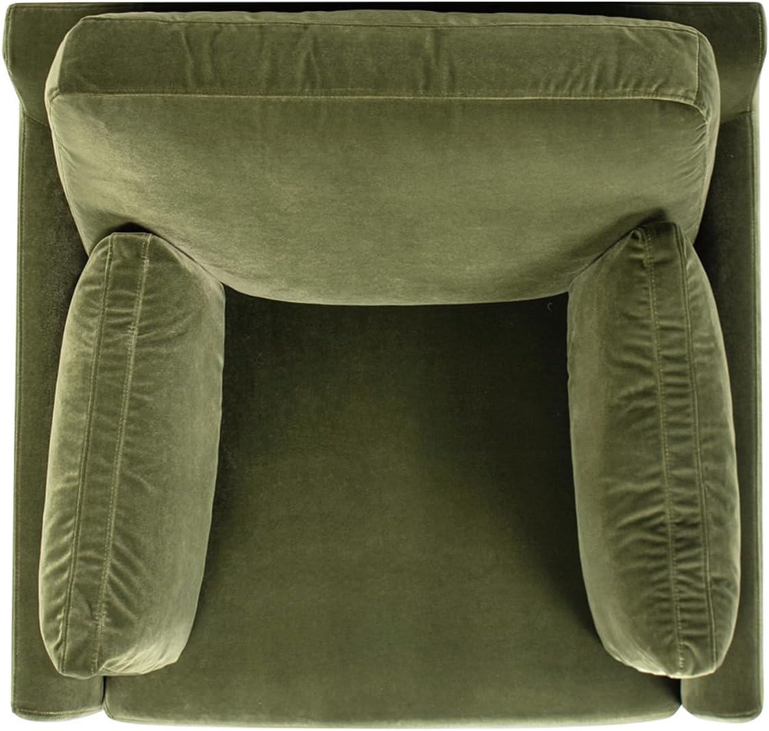 Jennifer Taylor Home Pasadena 36' Wide Modern Farmhouse Accent Arm Chair, Olive Green