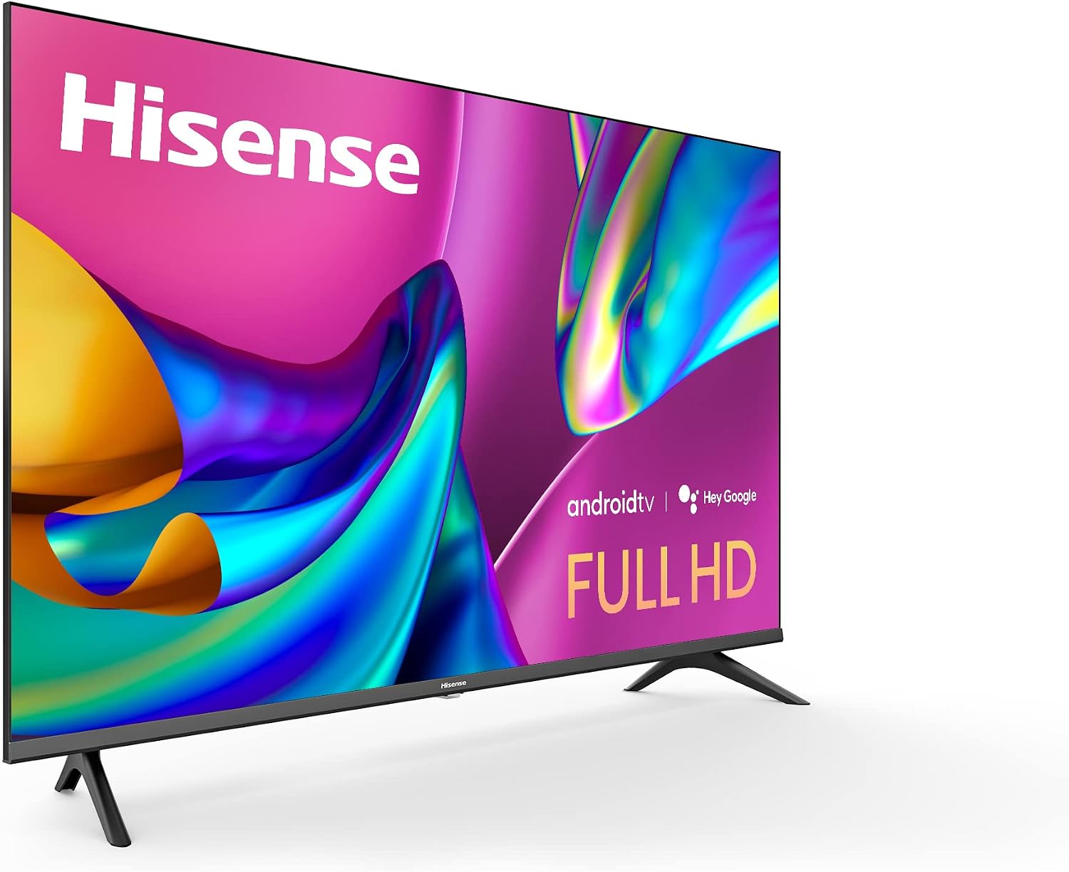 Hisense A4 Series 32-Inch FHD 1080p Smart Android TV with DTS Virtual X, Game & Sports Modes, Chromecast Built-in, Alexa Compatibility (32A4FH, 2022 Model),Black