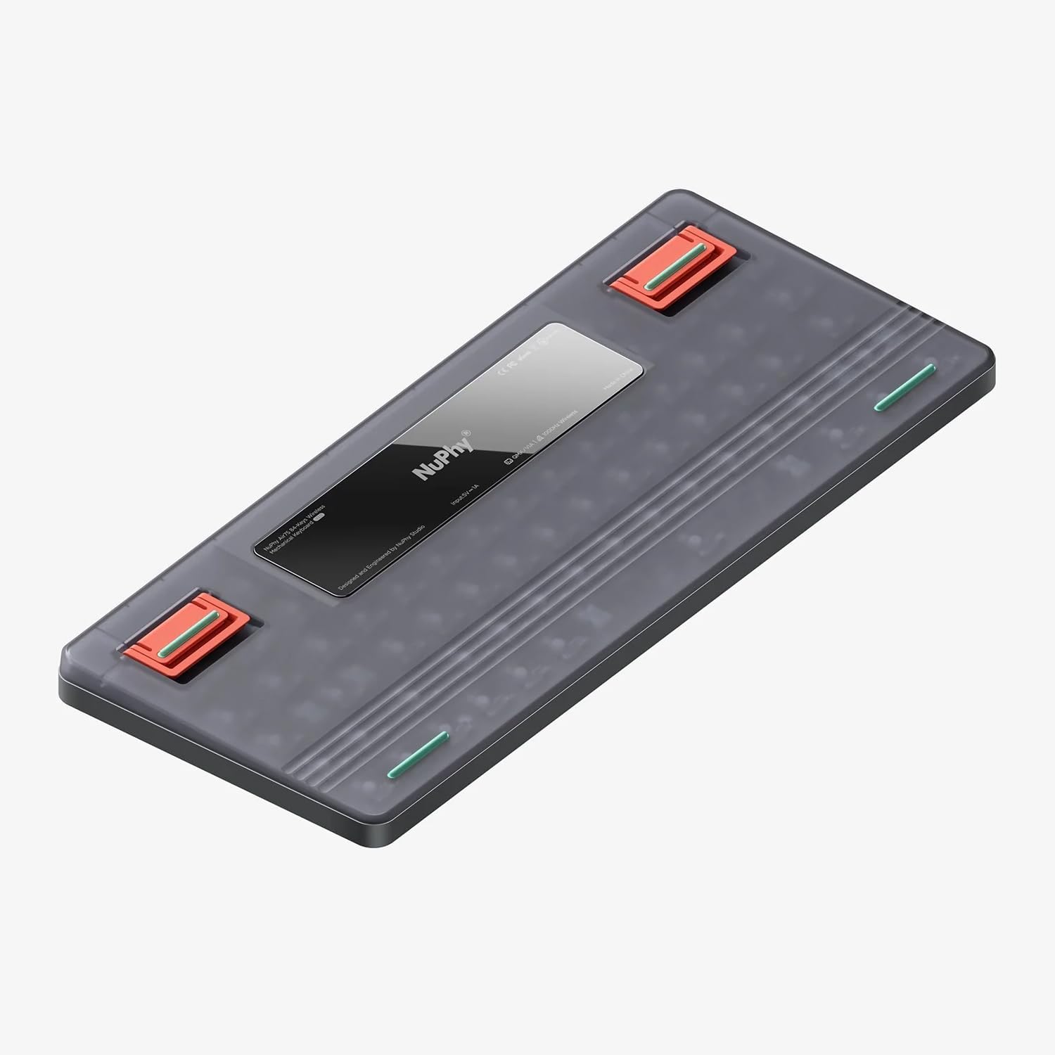 nuphy Air75 V2 Portable 75% Mechanical Keyboard,Wireless Keyboard,Supports Bluetooth/2.4G/USB-C RGB Gaming Keyboards,Compatible with Windows/Mac OS/Linux Systems Grey-Gateron Red Switch