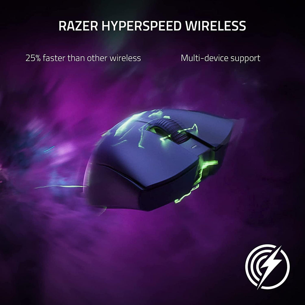 Razer DeathAdder V3 Pro USB Optical Wireless RGB Gaming Mouse - Black (RZ01-04630100-R3G1)