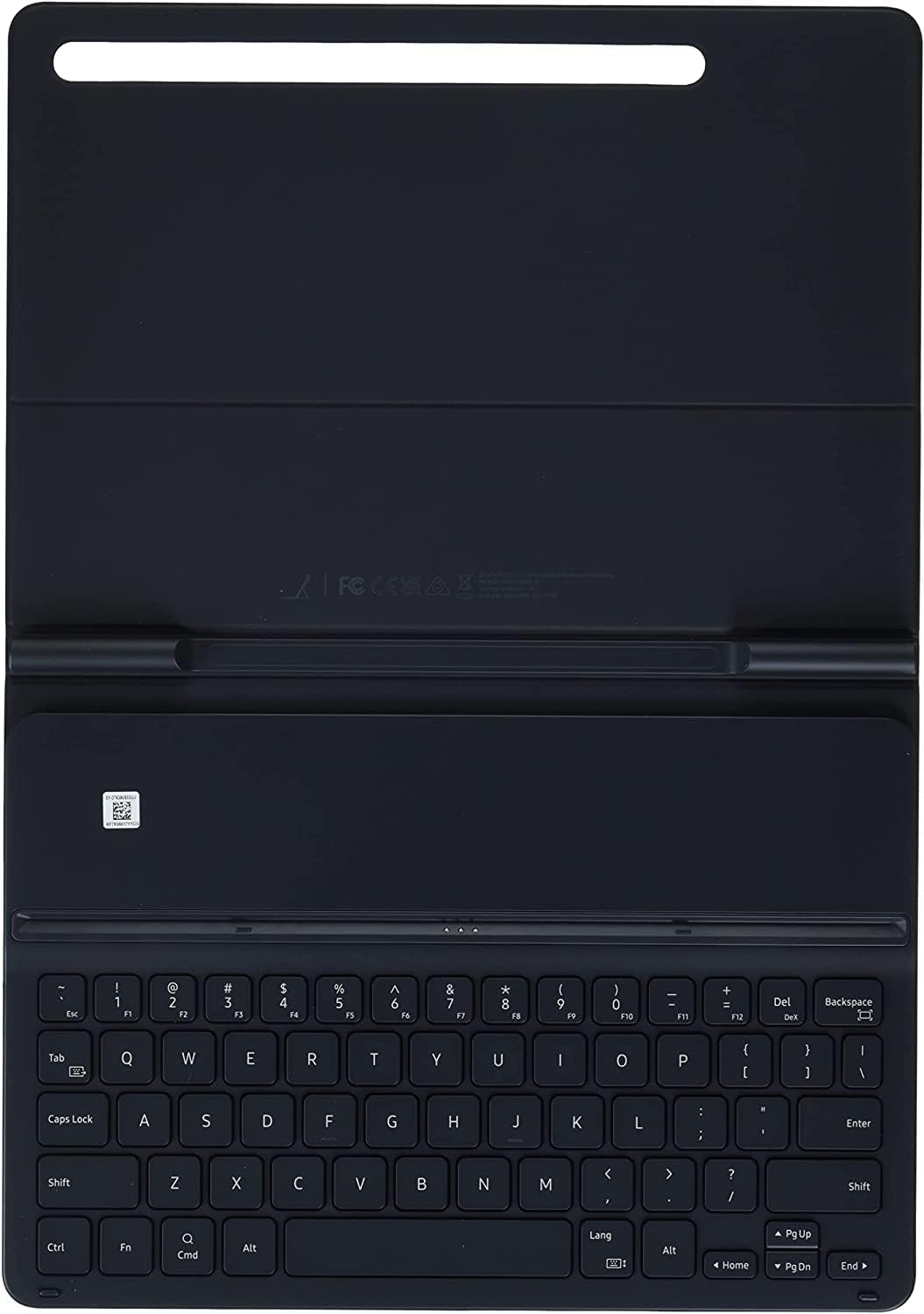 Samsung Galaxy Tab S8 and Tab S7 Book Cover Keyboard Slim, Tablet Screen Protector, Lightweight, Mobile Workstation, US Version, Mystic Black