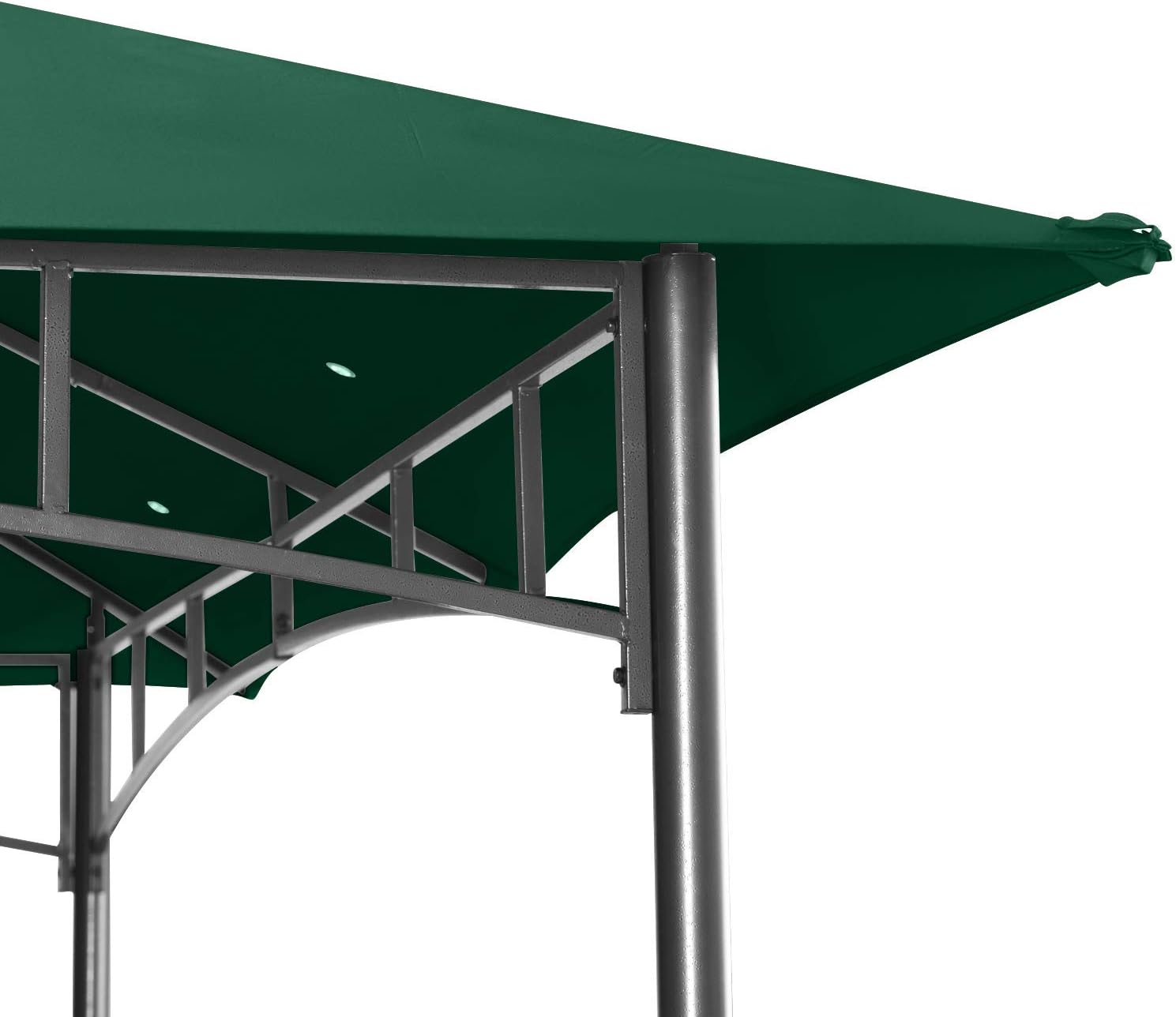 ABCCANOPY Gazebos for Patios 10x10 - Outdoor Steel Frame Gazebo for Lawn Backyard Garden Deck (Forest Green)