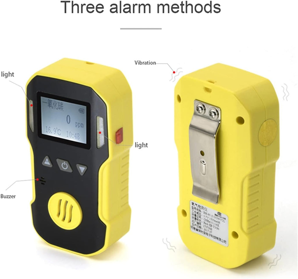 Gas Detector, Professianl Portable Ozone Gas Detector O3 Meter, 0-5000ppm for Ozono Generator Ozone Analyzer Ozone Meter for Home and RV(0-10ppm-0.1ppm)