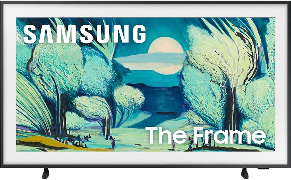 Samsung QN50LS03FA 50' The Frame QLED 4K AI TV (2025) Bundle with Modern Teak Bezel, CPS 26 Month Protection, Slim Flat Mount, 2X HDMI Cables & Deco Gear Complete Home Theater Beginner's Guidebook