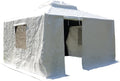 10'X12' Gazebo Cover for Hardtop Gazebos, Outdoor Universal Winter Gazebo Cover with Sidewalls and Mesh Windows, All Season Waterproof Enclosed Gazebo Cover, White