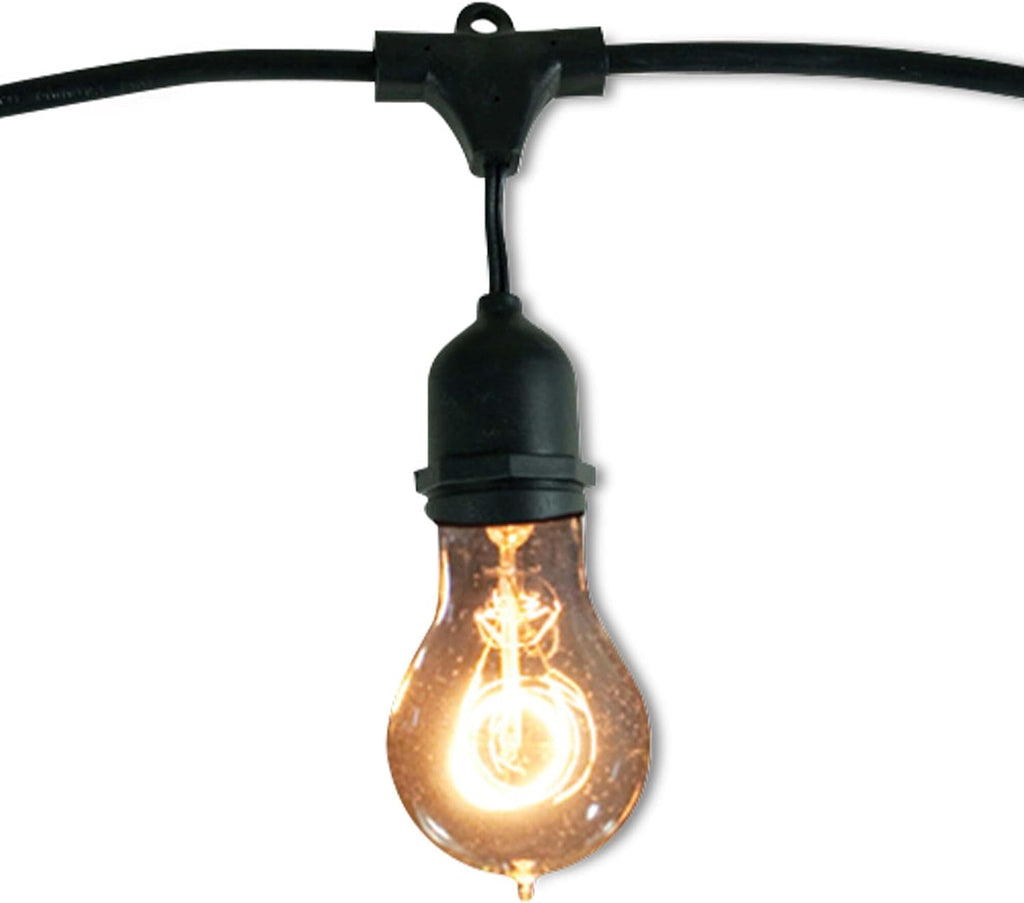 Bulbrite String15/E26-A19KT Outdoor-lightstrings, 48 Foot Black