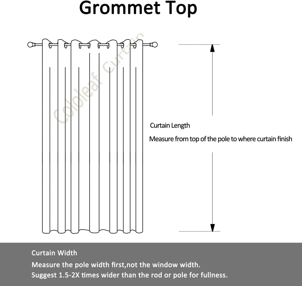 cololeaf Blackout Outdoor Curtains for Patio - Indoor Outdoor Curtains Waterproof Thermal Insulated Privacy Protect Grommet Shade Drapes for Porch - Brown 100' Wx84 L Inch (1 Panel)