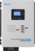 Ampinvt 1000W Low Frequency Pure sine Wave Solar Inverter, 12V DC to 120V AC with 30A MPPT Solar Controller & 15A Battery AC Charger, Compatible with Lifepo4 Battery for Home Backup,Off-Grid Living