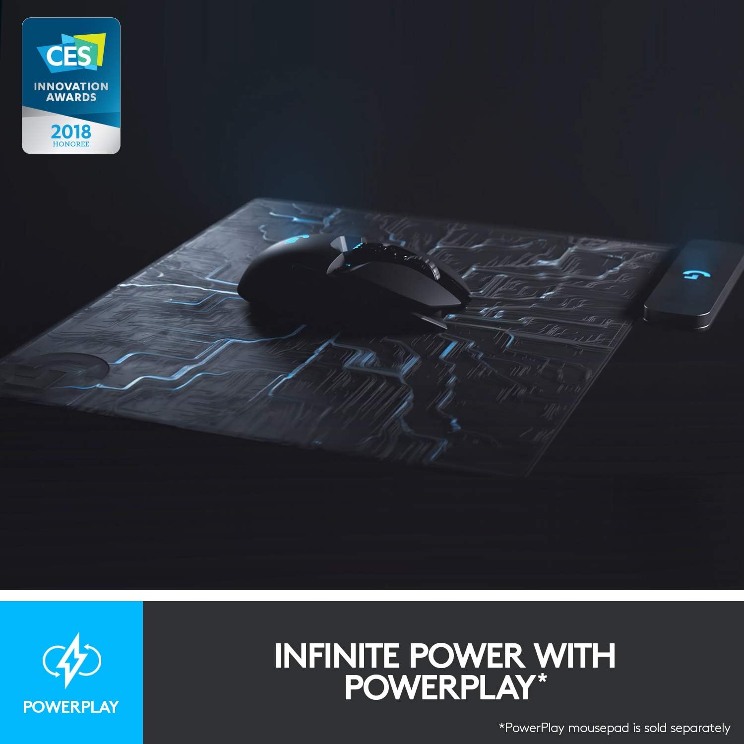 Logitech G903 Lightspeed Wireless Gaming Mouse | Hero Sensor, 25k DPI, 11 Programmable Buttons, RGB Lighting, Rubber Grip, Adjustable Weight, PC/Mac | with Signature Series Charging Dock
