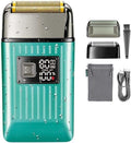 Electric Shavers for Bald Men, Electric Shaver Professional Razor Beard Trimmer Shaving Machine Waterproof Rechargeable Foil Shaver (Color : Green)