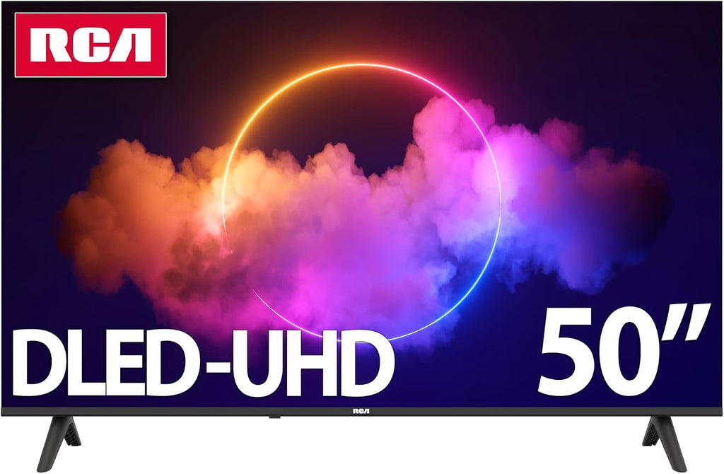 RCA 50-Inch UHD Smart Google TV, Frameless LED Display with HDR10, Wi-Fi and Bluetooth, Google Assistant Built-in, Compatible with Alexa