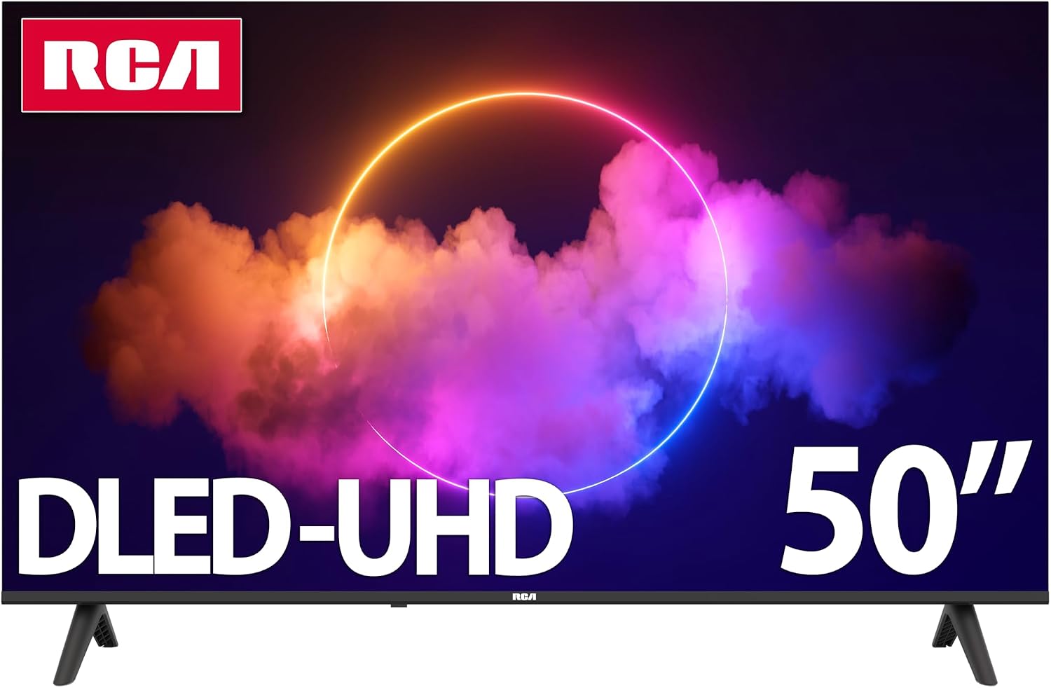 RCA 50-Inch UHD Smart Google TV, Frameless LED Display with HDR10, Wi-Fi and Bluetooth, Google Assistant Built-in, Compatible with Alexa