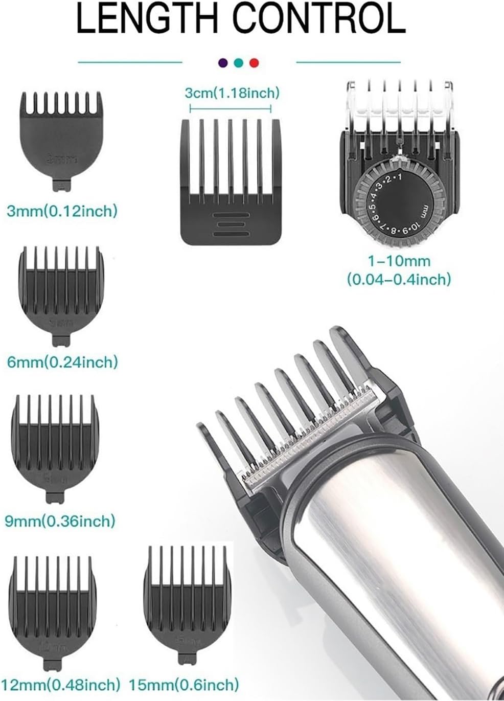 Hair Cutting Tool, Hair Trimmer for Men Beard Grooming Kit Hair Clipper Electric Shaver Body Balls Face Nose Ear Trimmer Rechargeable