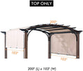 Ontheway Replacement Sling Canopy for for A+R Freestanding Pergola Sold at Lowe's,10x10ft #L-PG152PST-B (Size: 200' (L) x 103' (W)) Beige