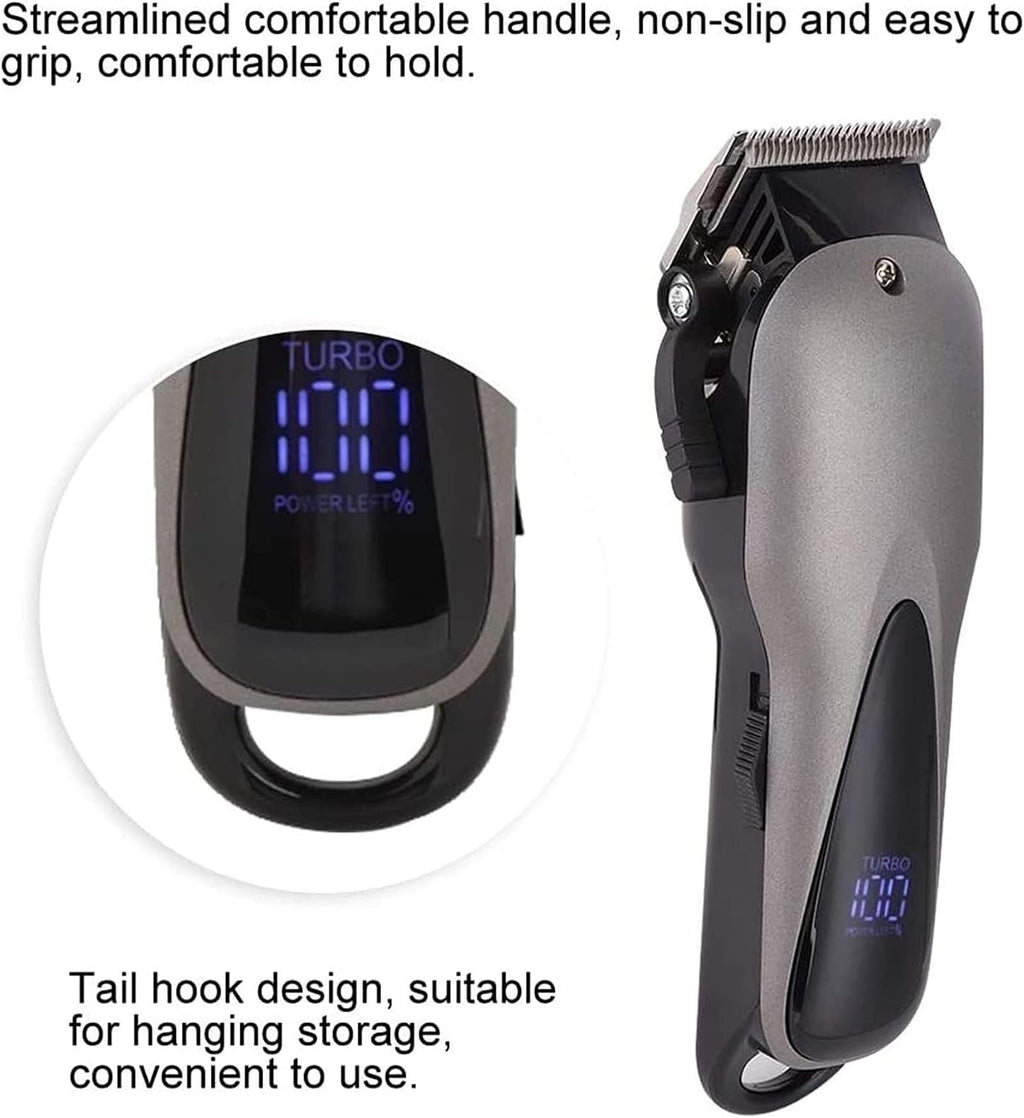 WEedsy Hair Clippers for Men Cordless - Professional Hair Trimmer Men's Hair Clipper for Hair Cutting Electric Barber Clippers Fade Buzzer Haircut Machine Beard Shaver Men's Grooming Kits with Guard