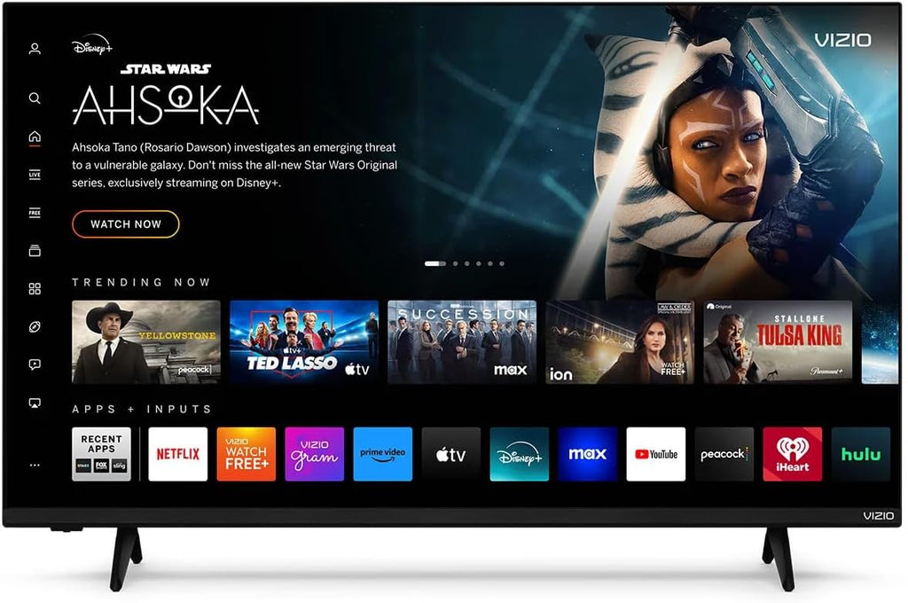 VIZIO 43 Inch V Series 4K UHD Smart TV Bluetooth Compatible with Dolby Vision HDR/HDR10+ HLG, DTS Virtual X, HDMI VRR and WiFi 6 Dual-Band (V4K43M-0801)