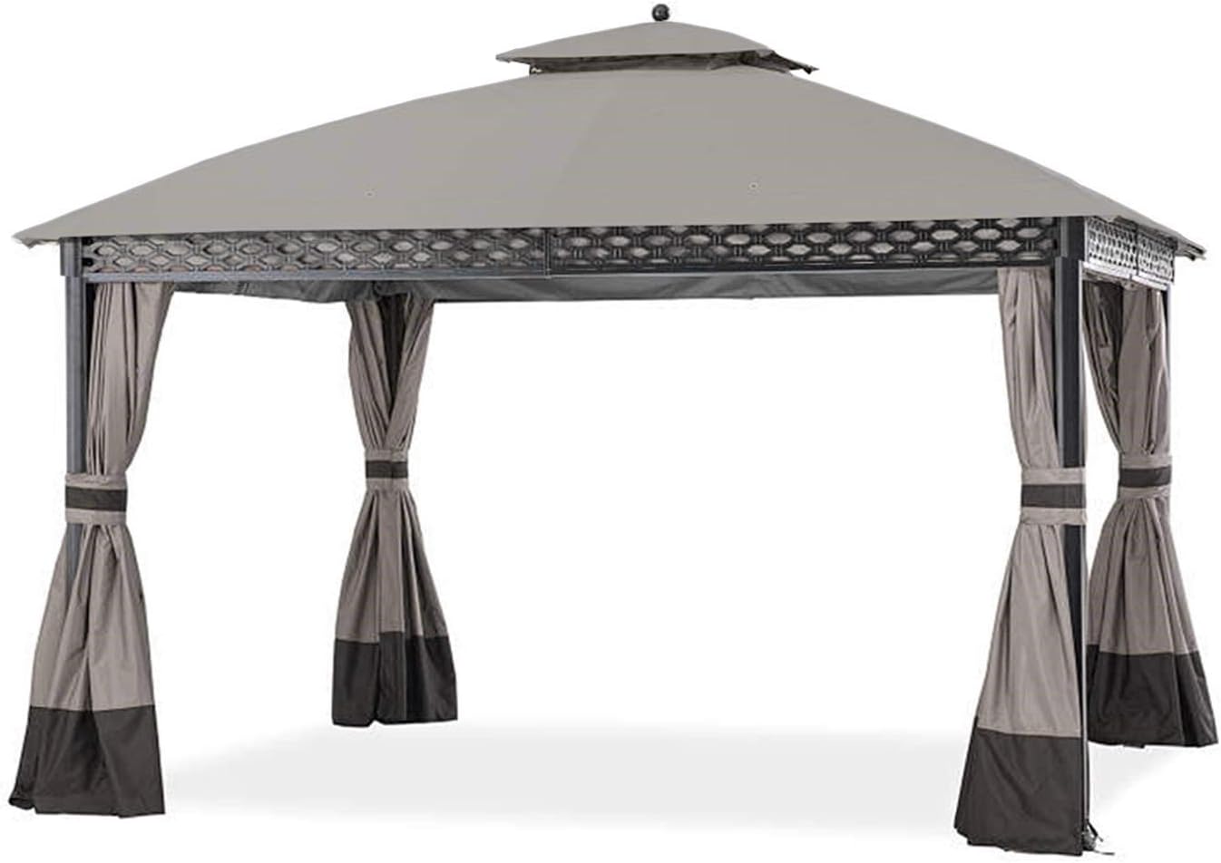 Garden Winds Replacement Canopy for The Pinehurst Dome Gazebo - Riplock 350 - Slate Gray