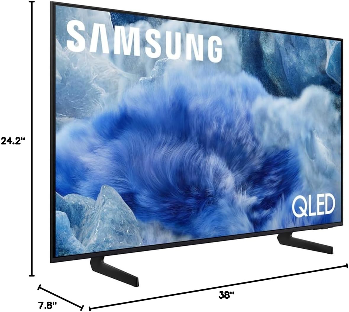 Samsung QN43Q8FAAFXZA 43 Inch Class QLED Q8F 4K Vision AI Smart TV with a Walts Medium Full Motion Mount for 32'-65' TVs and Amber Protection 3-Outlet-Surge Surge Protector (2025)