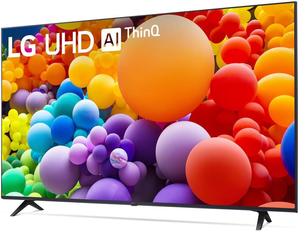 LG 65UT7570PUB 65-Inch UT75 Series LED Smart TV 4K (2024) Bundle with Deco Gear 2X 4K HDMI 2.0 Cable w/Copper Conductors & CPS Exclusive 26 Month Protection Pack (BEACH-CPS-261000)