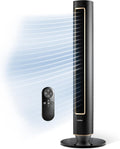 Lasko Pinnacle 40' Tower Fans for Home, 32 ft/s Airflow, Quiet 24dB, 90° Oscillation, Standing Fan for Bedroom with 24 Hour Timer, DC Motor, Air Filter for Hair & Dust, Night Light, Remote, DST100