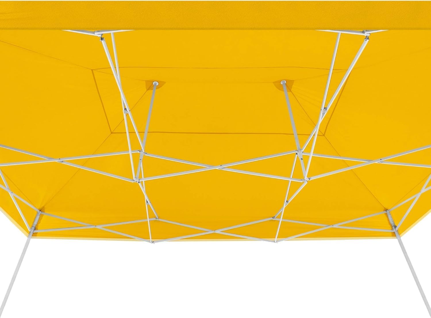 AMERICAN PHOENIX 10x15 Canopy Tent Pop Up Easy Instant Commercial Outdoor Party Canopy Shade (Yellow, 10x15FT (White Frame))