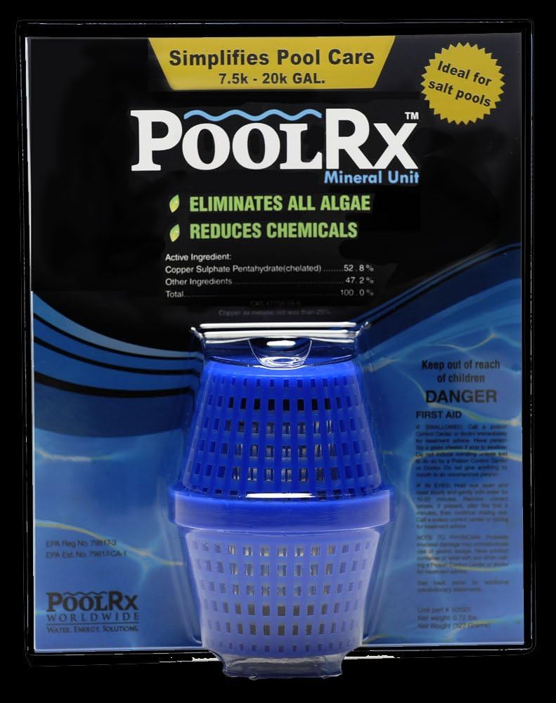 Pool RX 101001 6 Month Algaecide Blue Treats 7.5k-20k gallons 102001 6 Month Swimming Pool Algaecide Replacement